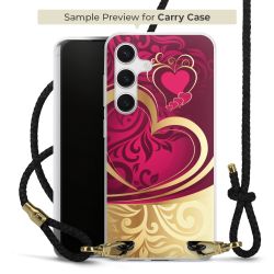 Carry Case Transparent Leather black/gold