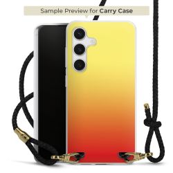 Carry Case Transparent Leder schwarz/gold