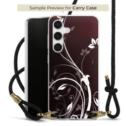 Carry Case Transparent Leder schwarz/gold