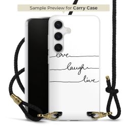 New Carry Case Transparent Leder schwarz/gold