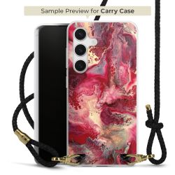 Carry Case Transparent Leather black/gold