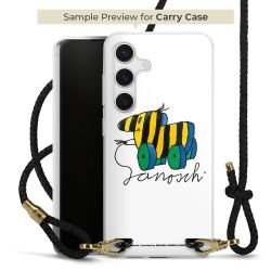 Carry Case Transparent Leather black/gold