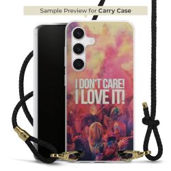 New Carry Case Transparent Leder schwarz/gold