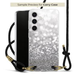 Carry Case Transparent Leder schwarz/gold