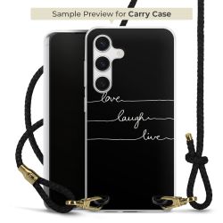 Carry Case Transparent Leather black/gold