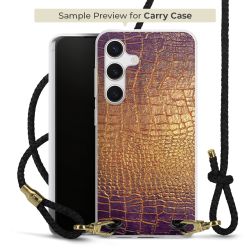 Carry Case Transparent Leather black/gold