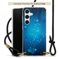 Carry Case Transparent Leather black/gold