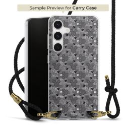 New Carry Case Transparent Leder schwarz/gold