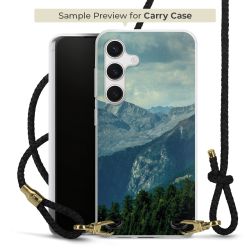 Carry Case Transparent Leder schwarz/gold