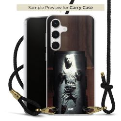 Carry Case Transparent Leder schwarz/gold