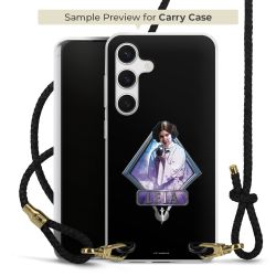 Carry Case Transparent Leder schwarz/gold