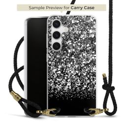 Carry Case Transparent Leder schwarz/gold