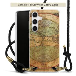 Carry Case Transparent Leder schwarz/gold