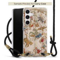 Carry Case Transparent Leder schwarz/gold