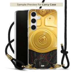 New Carry Case Transparent Leder schwarz/gold