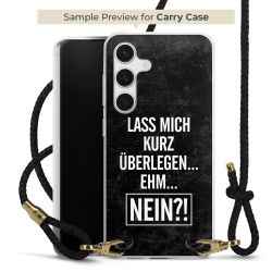 Carry Case Transparent Leder schwarz/gold