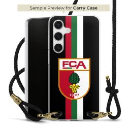 Carry Case Transparent Leder schwarz/gold