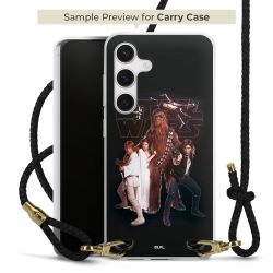 Carry Case Transparent Leather black/gold