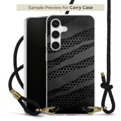 Carry Case Transparent Leather black/gold