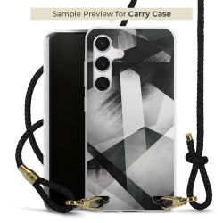 Carry Case Transparent Leder schwarz/gold