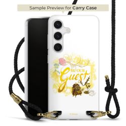 Carry Case Transparent Leder schwarz/gold