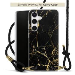 Carry Case Transparent Leather black/gold