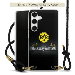 Carry Case Transparent Leder schwarz/gold