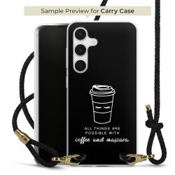 Carry Case Transparent Leather black/gold