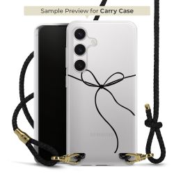 Carry Case Transparent Leather black/gold