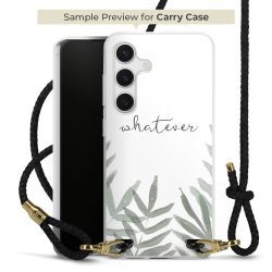 Carry Case Transparent Leder schwarz/gold