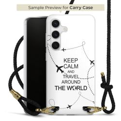 Carry Case Transparent Leather black/gold