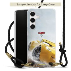 Carry Case Transparent Leder schwarz/gold