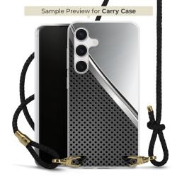 New Carry Case Transparent Leder schwarz/gold