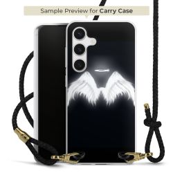 Carry Case Transparent Leder schwarz/gold