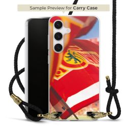 Carry Case Transparent Leder schwarz/gold