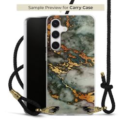 Carry Case Transparent Leather black/gold