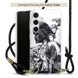 Carry Case Transparent Leather black/gold