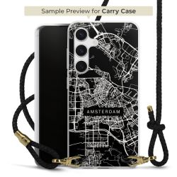 Carry Case Transparent Leather black/gold