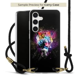 Carry Case Transparent Leather black/gold