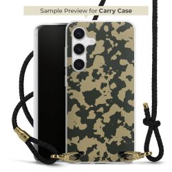 Carry Case Transparent Leder schwarz/gold