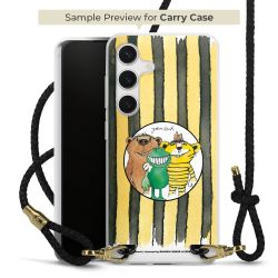 Carry Case Transparent Leather black/gold