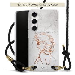 New Carry Case Transparent Leder schwarz/gold