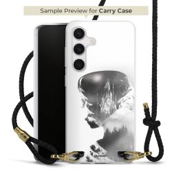 New Carry Case Transparent Leder schwarz/gold