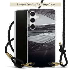 Carry Case Transparent Leder schwarz/gold