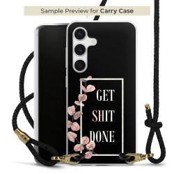 Carry Case Transparent Leather black/gold