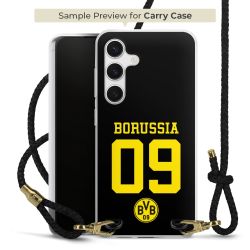 Carry Case Transparent Leather black/gold