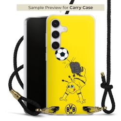 Carry Case Transparent Leather black/gold