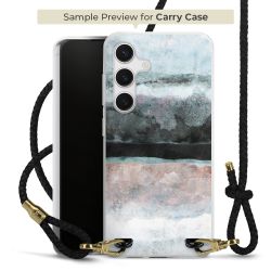 Carry Case Transparent Leder schwarz/gold