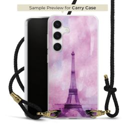 Carry Case Transparent Leder schwarz/gold