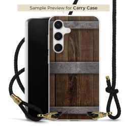 Carry Case Transparent Leather black/gold